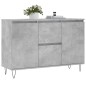 vidaXL Aparador de madera de ingeniería gris hormigón 104x35x70 cm vidaXL Aparador de madera de ingeniería gris hormigón 104x35x70 cm
