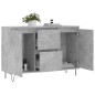 vidaXL Aparador de madera de ingeniería gris hormigón 104x35x70 cm vidaXL Aparador de madera de ingeniería gris hormigón 104x35x70 cm