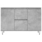 vidaXL Aparador de madera de ingeniería gris hormigón 104x35x70 cm vidaXL Aparador de madera de ingeniería gris hormigón 104x35x70 cm