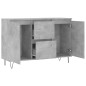 vidaXL Aparador de madera de ingeniería gris hormigón 104x35x70 cm vidaXL Aparador de madera de ingeniería gris hormigón 104x35x70 cm