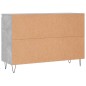 vidaXL Aparador de madera de ingeniería gris hormigón 104x35x70 cm vidaXL Aparador de madera de ingeniería gris hormigón 104x35x70 cm