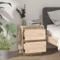 vidaXL Mesita de noche madera maciza de pino 40x35x50 cm vidaXL Mesita de noche madera maciza de pino 40x35x50 cm