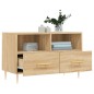vidaXL Mueble para TV madera contrachapada roble ahumado 80x36x50 cm vidaXL Mueble para TV madera contrachapada roble ahumado 80x36x50 cm