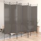 vidaXL Biombo divisor de 6 paneles de tela gris antracita 240x200 cm
