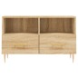 vidaXL Mueble para TV madera contrachapada roble ahumado 80x36x50 cm vidaXL Mueble para TV madera contrachapada roble ahumado 80x36x50 cm