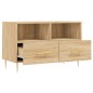 vidaXL Mueble para TV madera contrachapada roble ahumado 80x36x50 cm vidaXL Mueble para TV madera contrachapada roble ahumado 80x36x50 cm