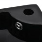 vidaXL Lavabo con rebosadero 45x32x12,5 cm negro vidaXL Lavabo con rebosadero 45x32x12,5 cm negro