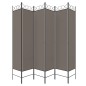 vidaXL Biombo divisor de 6 paneles de tela gris antracita 240x200 cm