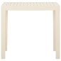 vidaXL Mesa de jardín de plástico blanca 79x65x72 cm vidaXL Mesa de jardín de plástico blanca 79x65x72 cm
