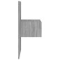 vidaXL Mesita de noche de pared 2 uds color gris Sonoma vidaXL Mesita de noche de pared 2 uds color gris Sonoma