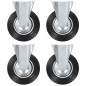 vidaXL Ruedas fijas 4 unidades 200 mm 