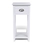 vidaXL Mesita de noche con 1 cajón blanca vidaXL Mesita de noche con 1 cajón blanca
