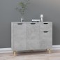vidaXL Aparador de madera de ingeniería gris hormigón 90x30x72 cm vidaXL Aparador de madera de ingeniería gris hormigón 90x30x72 cm