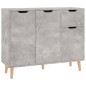 vidaXL Aparador de madera de ingeniería gris hormigón 90x30x72 cm vidaXL Aparador de madera de ingeniería gris hormigón 90x30x72 cm