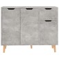 vidaXL Aparador de madera de ingeniería gris hormigón 90x30x72 cm vidaXL Aparador de madera de ingeniería gris hormigón 90x30x72 cm