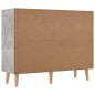 vidaXL Aparador de madera de ingeniería gris hormigón 90x30x72 cm vidaXL Aparador de madera de ingeniería gris hormigón 90x30x72 cm
