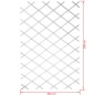 Nature Enrejado de jardín 100x200 cm PVC blanco 6040703 Nature Enrejado de jardín 100x200 cm PVC blanco 6040703