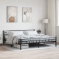 vidaXL Estructura de cama de acero negro 200x200 cm vidaXL Estructura de cama de acero negro 200x200 cm