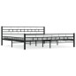 vidaXL Estructura de cama de acero negro 200x200 cm vidaXL Estructura de cama de acero negro 200x200 cm