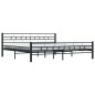 vidaXL Estructura de cama de acero negro 200x200 cm vidaXL Estructura de cama de acero negro 200x200 cm