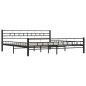 vidaXL Estructura de cama de acero negro 200x200 cm vidaXL Estructura de cama de acero negro 200x200 cm