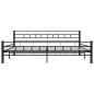 vidaXL Estructura de cama de acero negro 200x200 cm vidaXL Estructura de cama de acero negro 200x200 cm