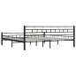 vidaXL Estructura de cama de acero negro 200x200 cm vidaXL Estructura de cama de acero negro 200x200 cm