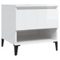 vidaXL Mesas auxiliares 2 uds contrachapada blanco brillo 50x46x50 cm vidaXL Mesas auxiliares 2 uds contrachapada blanco brillo 50x46x50 cm