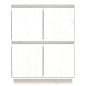 vidaXL Aparador de madera maciza de pino blanco 60x34x75 cm vidaXL Aparador de madera maciza de pino blanco 60x34x75 cm