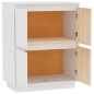 vidaXL Aparador de madera maciza de pino blanco 60x34x75 cm vidaXL Aparador de madera maciza de pino blanco 60x34x75 cm