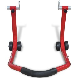 vidaXL caballete trasero para motocicleta color rojo