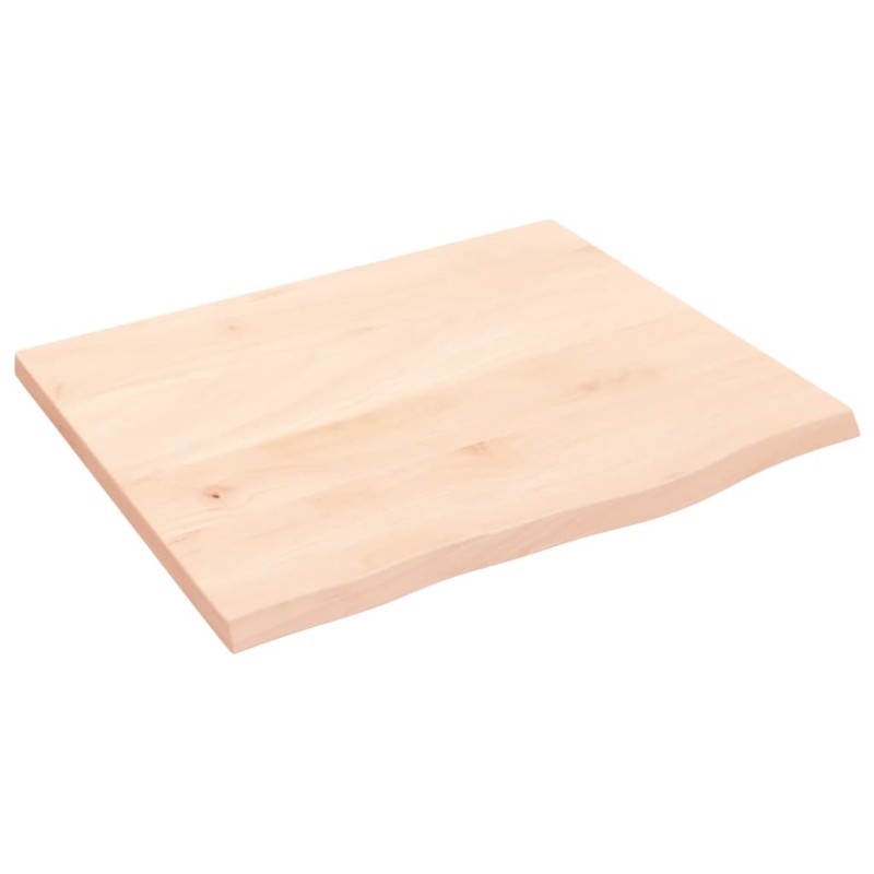 vidaXL Estante de pared madera maciza de roble sin tratar 60x50x2 cm vidaXL Estante de pared madera maciza de roble sin tratar 60x50x2 cm