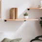 vidaXL Estante de pared madera maciza de roble sin tratar 60x50x2 cm vidaXL Estante de pared madera maciza de roble sin tratar 60x50x2 cm