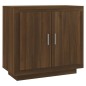 vidaXL Aparador de madera contrachapada roble marrón 80x40x75 cm vidaXL Aparador de madera contrachapada roble marrón 80x40x75 cm