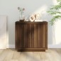 vidaXL Aparador de madera contrachapada roble marrón 80x40x75 cm vidaXL Aparador de madera contrachapada roble marrón 80x40x75 cm