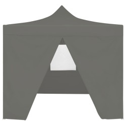 vidaXL Carpa plegable profesional 4 paredes acero gris antracita 2x2 m