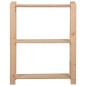 vidaXL Estantería de 3 niveles madera pino maciza 60x28,5x90 cm vidaXL Estantería de 3 niveles madera pino maciza 60x28,5x90 cm