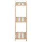 vidaXL Estantería de 3 niveles madera pino maciza 60x28,5x90 cm vidaXL Estantería de 3 niveles madera pino maciza 60x28,5x90 cm