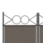vidaXL Biombo divisor de 6 paneles de tela gris antracita 240x200 cm
