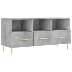 vidaXL Mueble de TV madera de ingeniería gris hormigón 102x36x50 cm