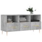 vidaXL Mueble de TV madera de ingeniería gris hormigón 102x36x50 cm vidaXL Mueble de TV madera de ingeniería gris hormigón 102x36x50 cm
