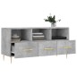 vidaXL Mueble de TV madera de ingeniería gris hormigón 102x36x50 cm vidaXL Mueble de TV madera de ingeniería gris hormigón 102x36x50 cm