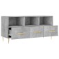 vidaXL Mueble de TV madera de ingeniería gris hormigón 102x36x50 cm vidaXL Mueble de TV madera de ingeniería gris hormigón 102x36x50 cm