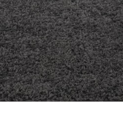 vidaXL Alfombra de pelo largo gris antracita 160x230 cm