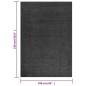vidaXL Alfombra de pelo largo gris antracita 160x230 cm vidaXL Alfombra de pelo largo gris antracita 160x230 cm