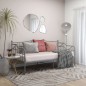 vidaXL Estructura de sofá cama de metal gris 90x200 cm vidaXL Estructura de sofá cama de metal gris 90x200 cm