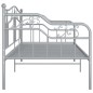 vidaXL Estructura de sofá cama de metal gris 90x200 cm vidaXL Estructura de sofá cama de metal gris 90x200 cm