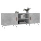 vidaXL Mueble de TV madera de ingeniería gris hormigón 150x30x50 cm vidaXL Mueble de TV madera de ingeniería gris hormigón 150x30x50 cm