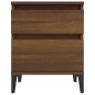 vidaXL Mesita de noche roble marrón 40x35x50 cm vidaXL Mesita de noche roble marrón 40x35x50 cm