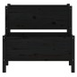 vidaXL Jardinera madera maciza de pino negro 84,5x84x75 cm vidaXL Jardinera madera maciza de pino negro 84,5x84x75 cm